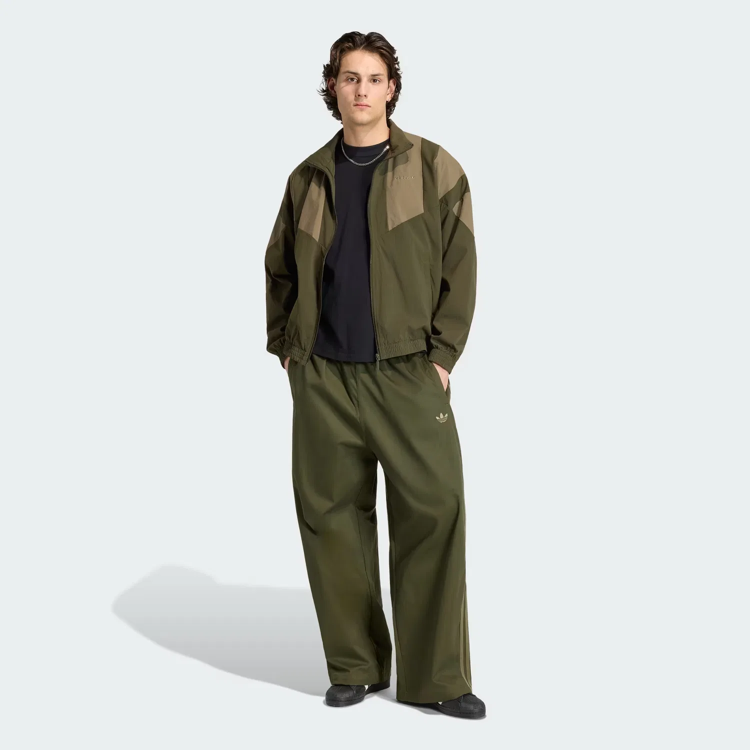 Мужские брюки оверсайз Adicolor SST Cotton Twill Adidas Originals, Night Cargo — фото 3