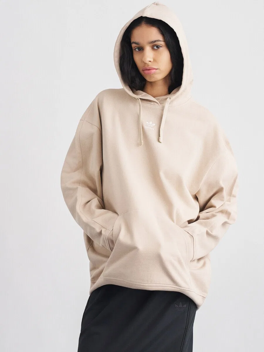 Толстовка ADIDAS ORIGINALS 'Essentials' светло-бежевого цвета — фото 2