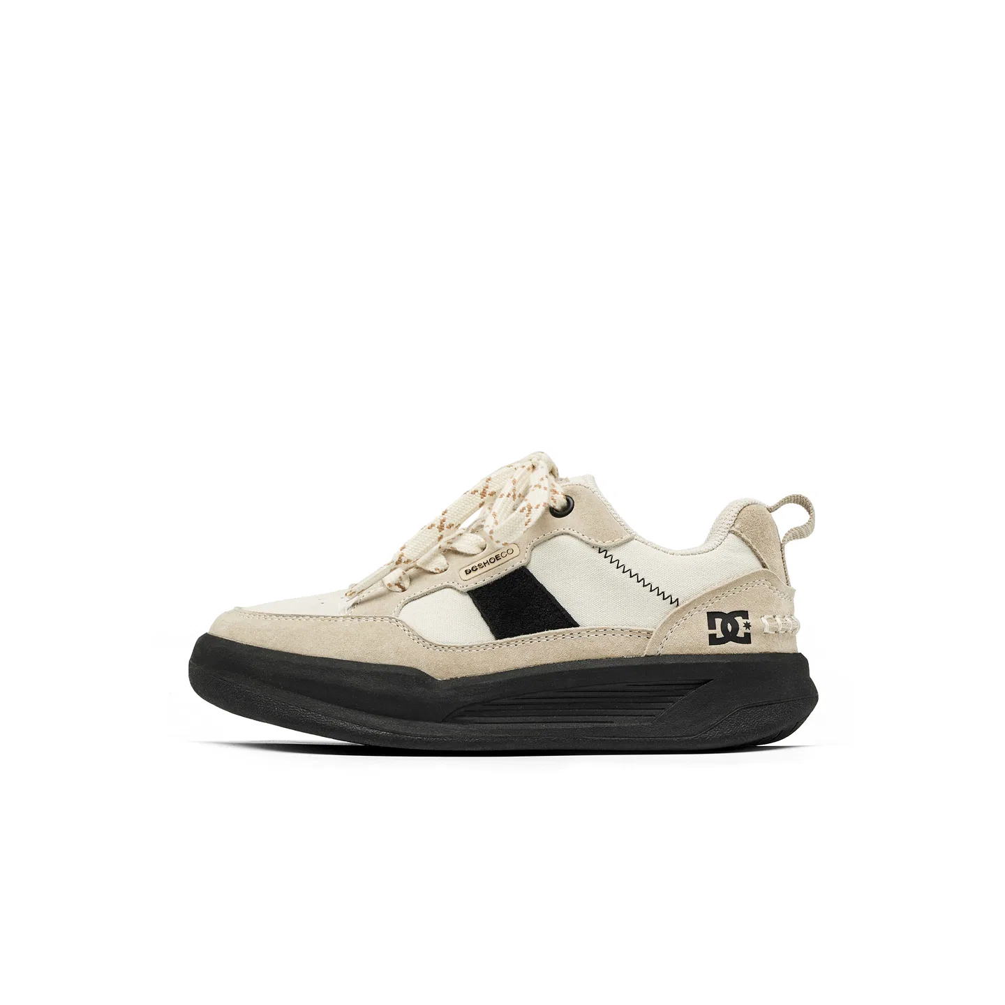 Детские кроссовки для скейтбординга легкие амортизирующие KAGA DCSHOES, Carbon Black Beige