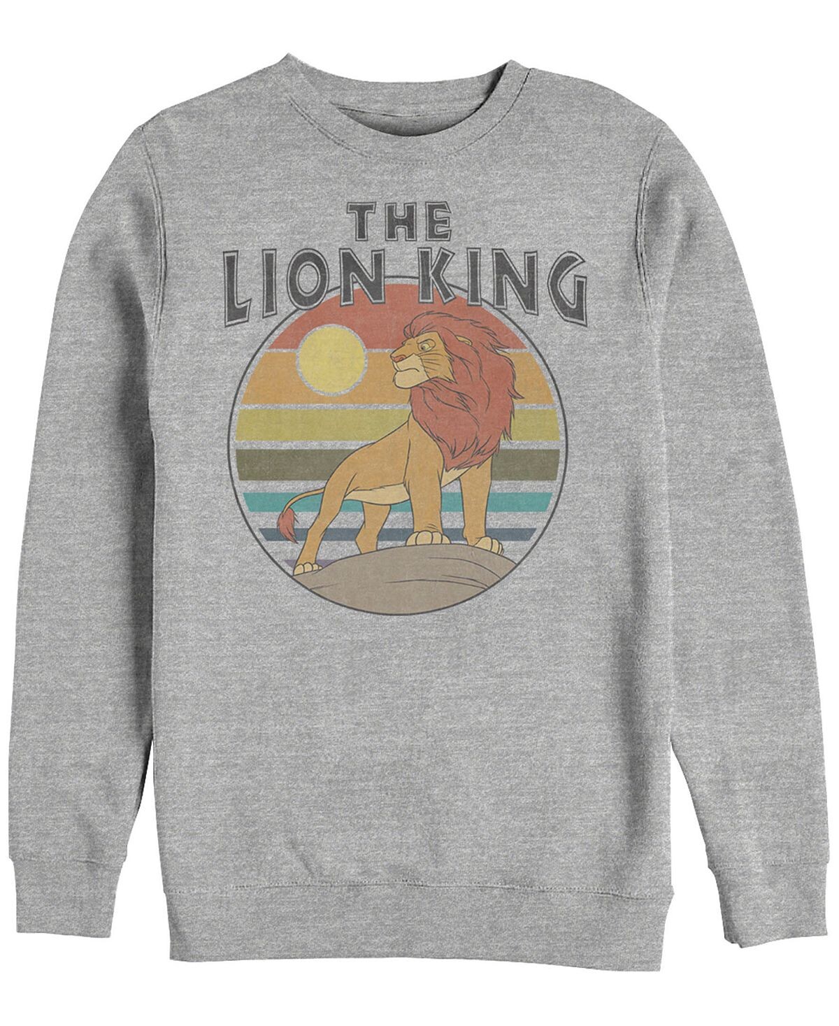 

Мужская футболка disney lion king rainbow striped sunset, флис с круглым вырезом Fifth Sun, мульти, Серый, Мужская футболка disney lion king rainbow striped sunset, флис с круглым вырезом Fifth Sun, мульти