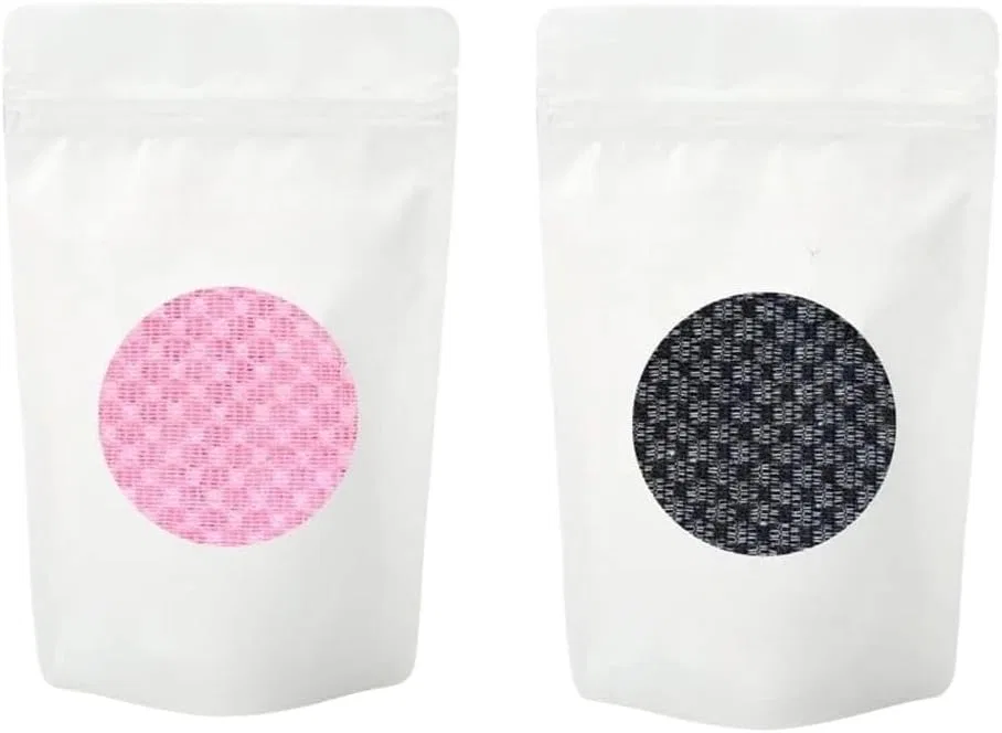 Эксфолиирующее антибактериальное полотенце для душа, AngLink, набор 2 шт., Black + Pink