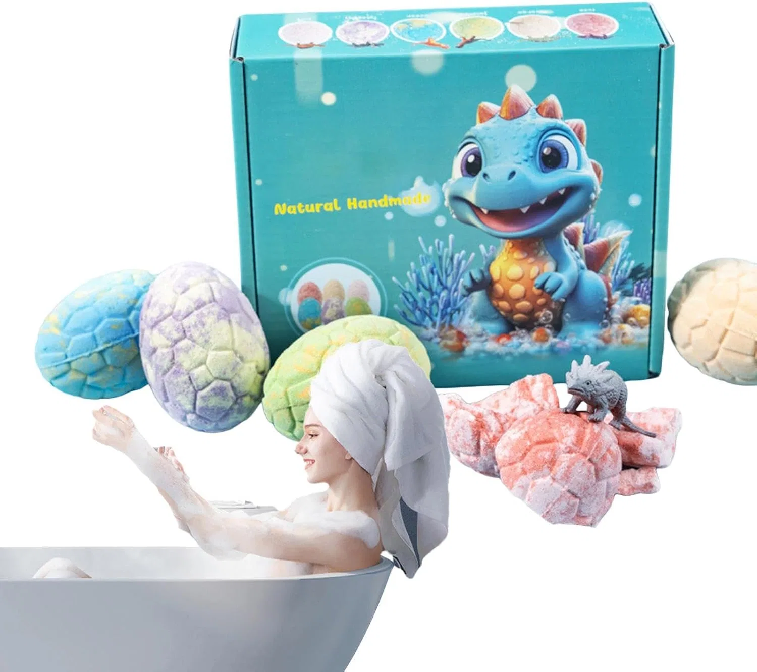 Бомбочка для ванны Dinosaur Egg, набор в цветной коробке, 1 шт Generisch