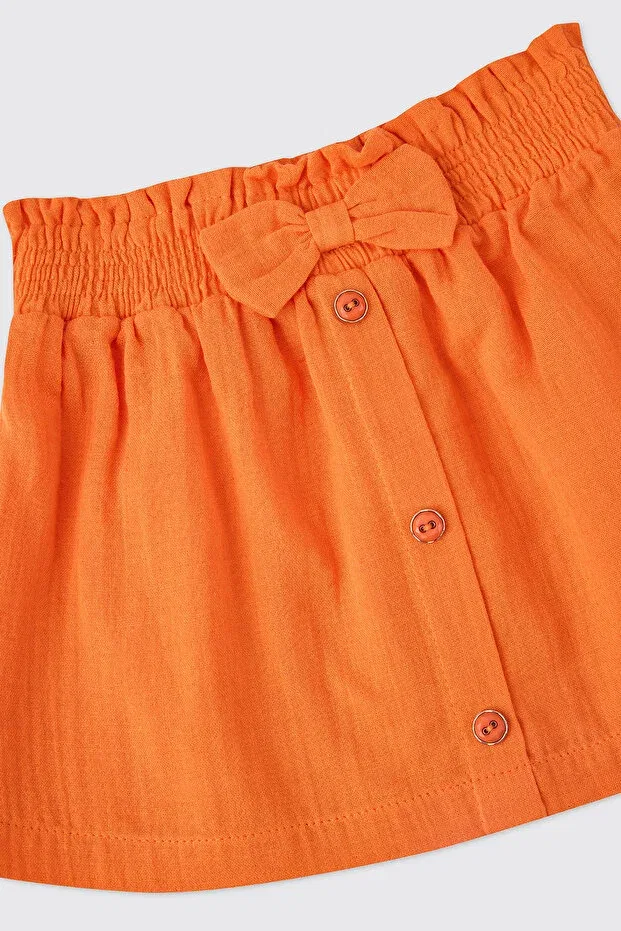 Детская юбка для девочек длинная с поясом Panço, Oranj — фото 3