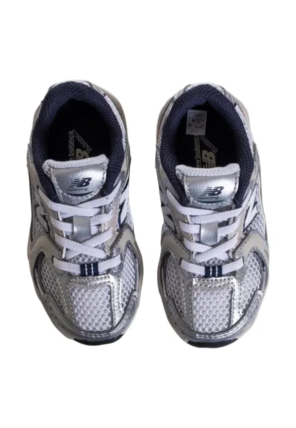 Кроссовки Leather and Textile 530 New Balance white — фото 3