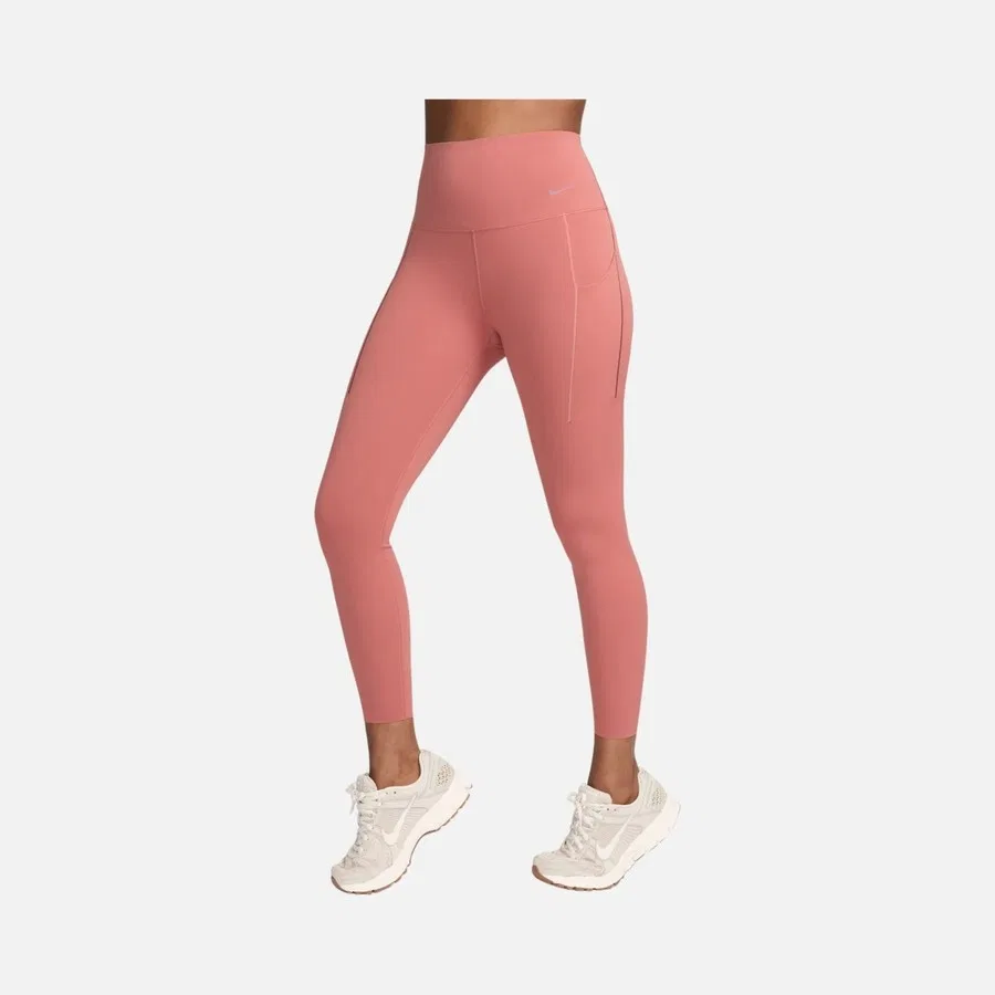 Женские спортивные леггинсы с высокой посадкой и длиной 7/8 Dri-Fit Universa Medium-Support High-Waisted 7/8 Training Nike, Розовый