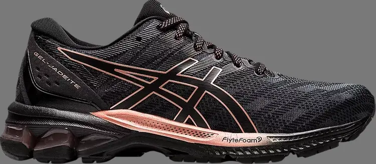 

Кроссовки wmns gel jadeite 'black rose gold' Asics, черный