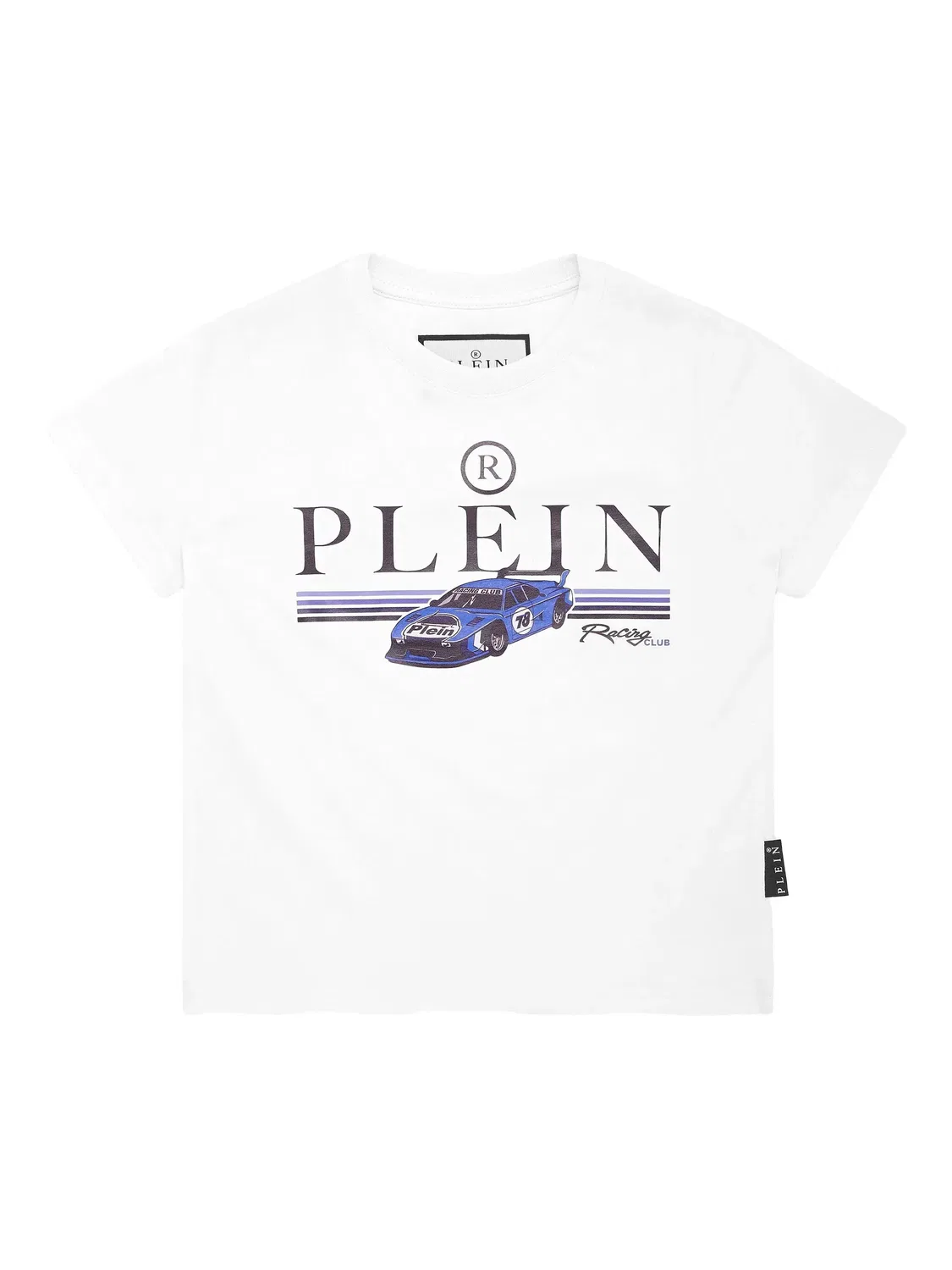 Футболка с логотипом Cars Racing Philipp Plein, белый