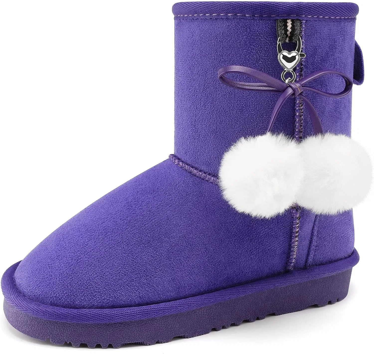 Детские зимние ботинки для девочек с мехом Stelle, Purple