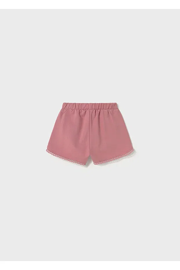 Детские шорты для девочек хлопковые 603 colorete Mayoral, Pink — фото 2