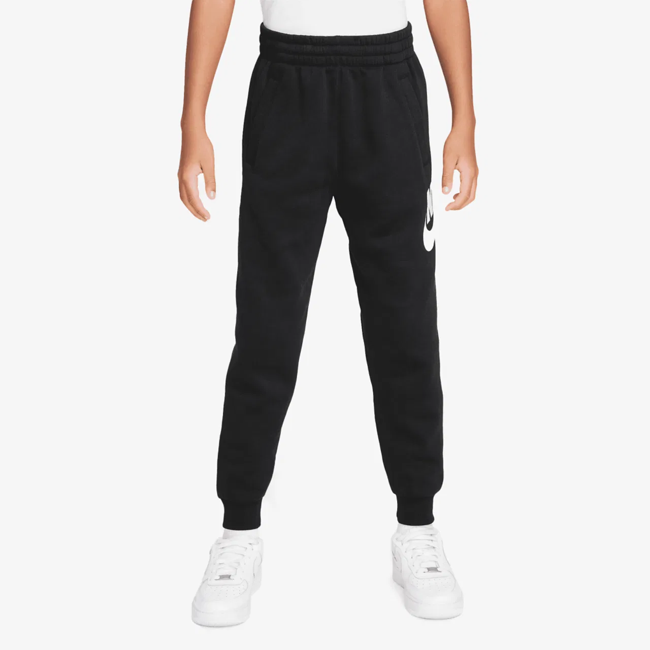 Джоггеры для мальчиков Club HBR Fleece Nike, белый/черный