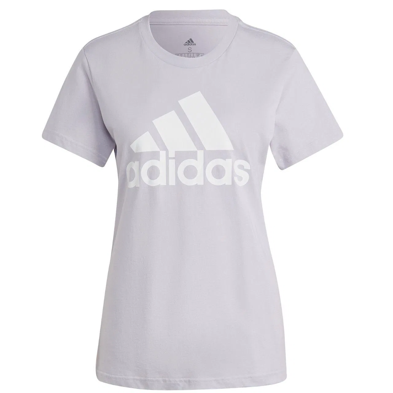 Женская хлопковая футболка Loungewear Essentials Logo Tee Adidas, Violett