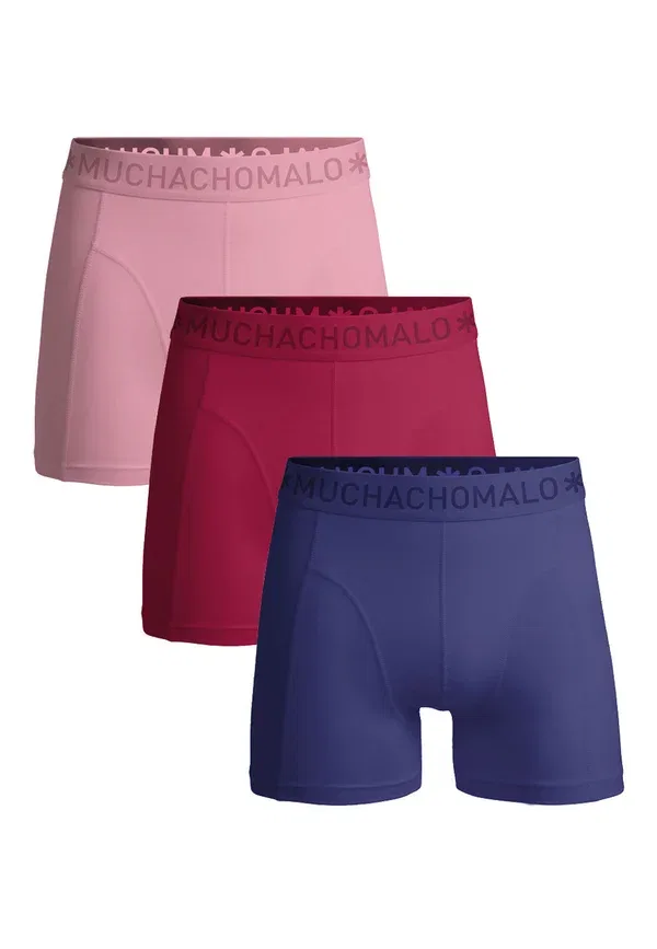Боксеры дышащие 3-pack solid Muchachomalo blue, red, pink, красный/синий/розовый