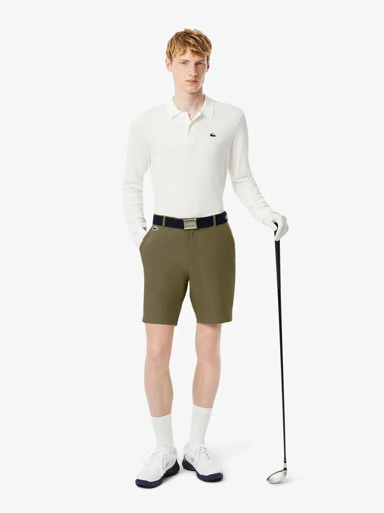 Чино-бермуды для гольфа LACOSTE, Khaki