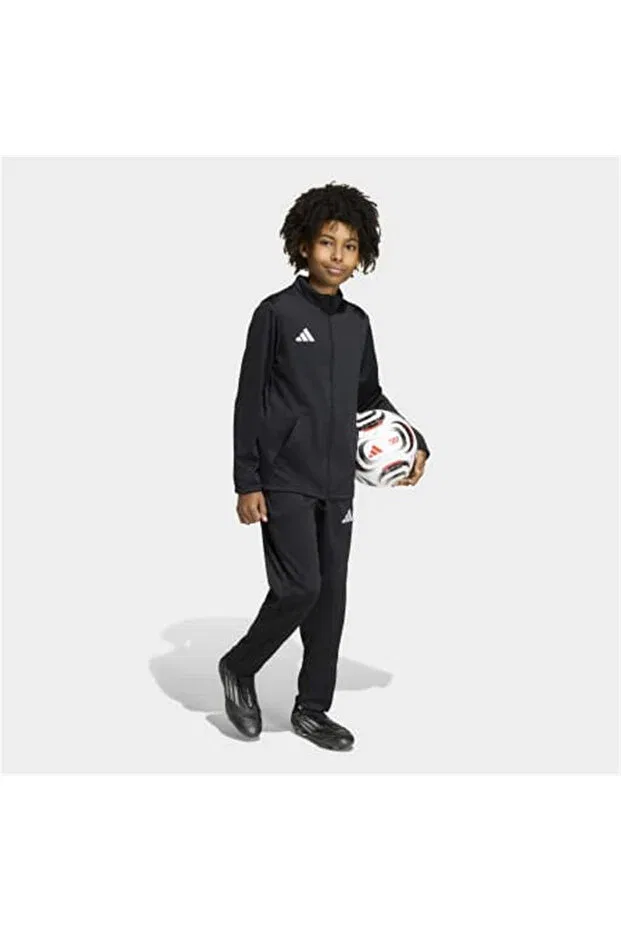 Детская для девочек толстовка с длинным рукавом Adidas, Black/White — фото 4