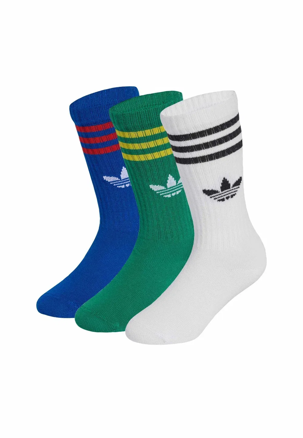 Носки, 3 пары, унисекс - носки Adidas Originals, Collegiate Royal Bold Green White