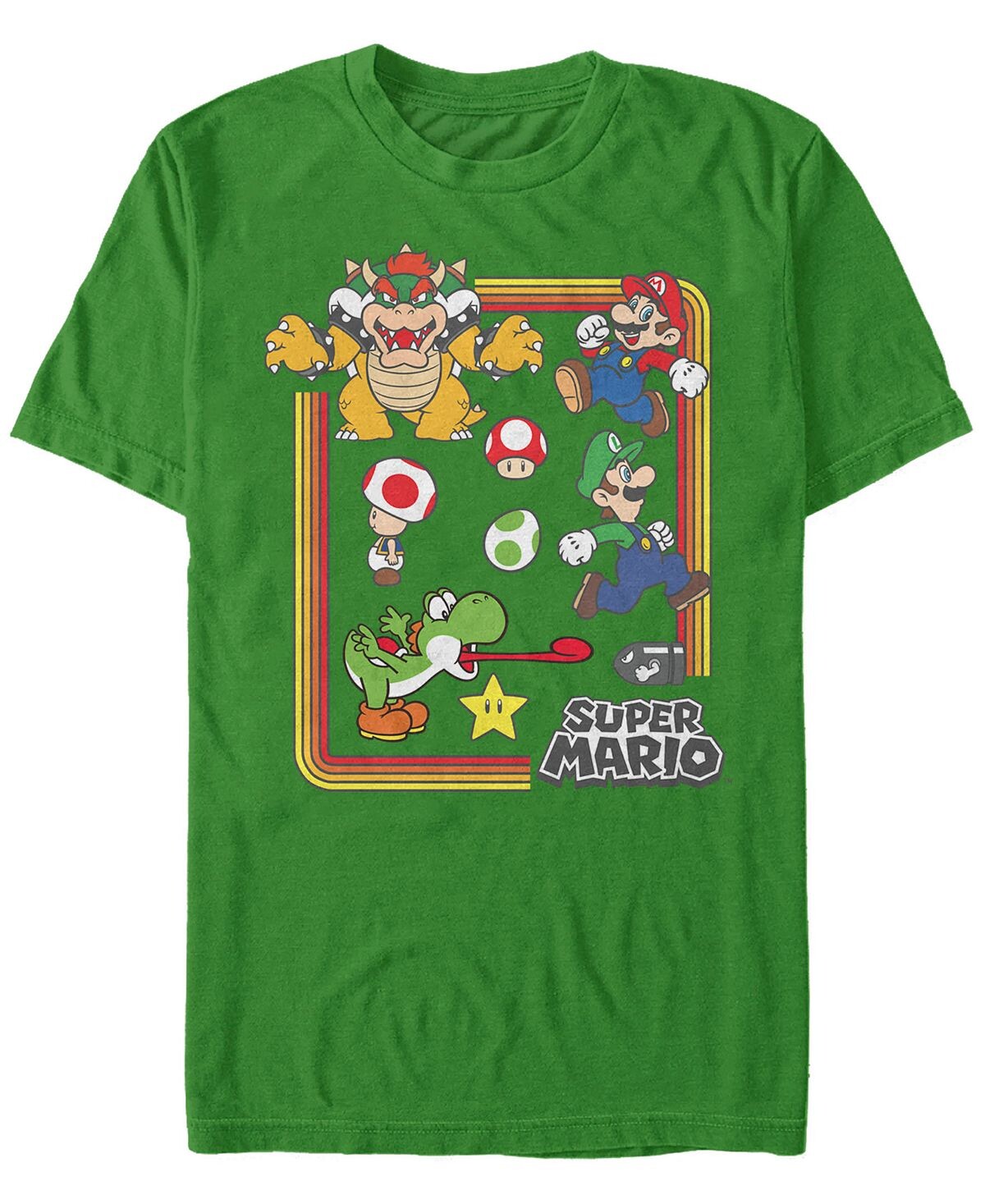 

Мужская футболка с коротким рукавом nintendo super mario retro group playing Fifth Sun, Зеленый, Мужская футболка с коротким рукавом nintendo super mario retro group playing Fifth Sun