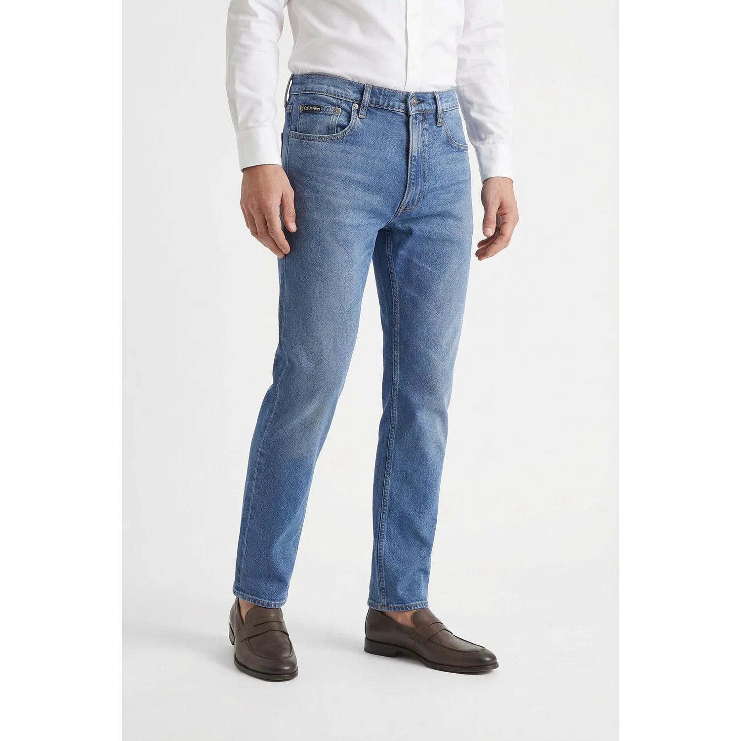 Мужские облегающие джинсы с зауженным кроем Calvin Klein, Blue