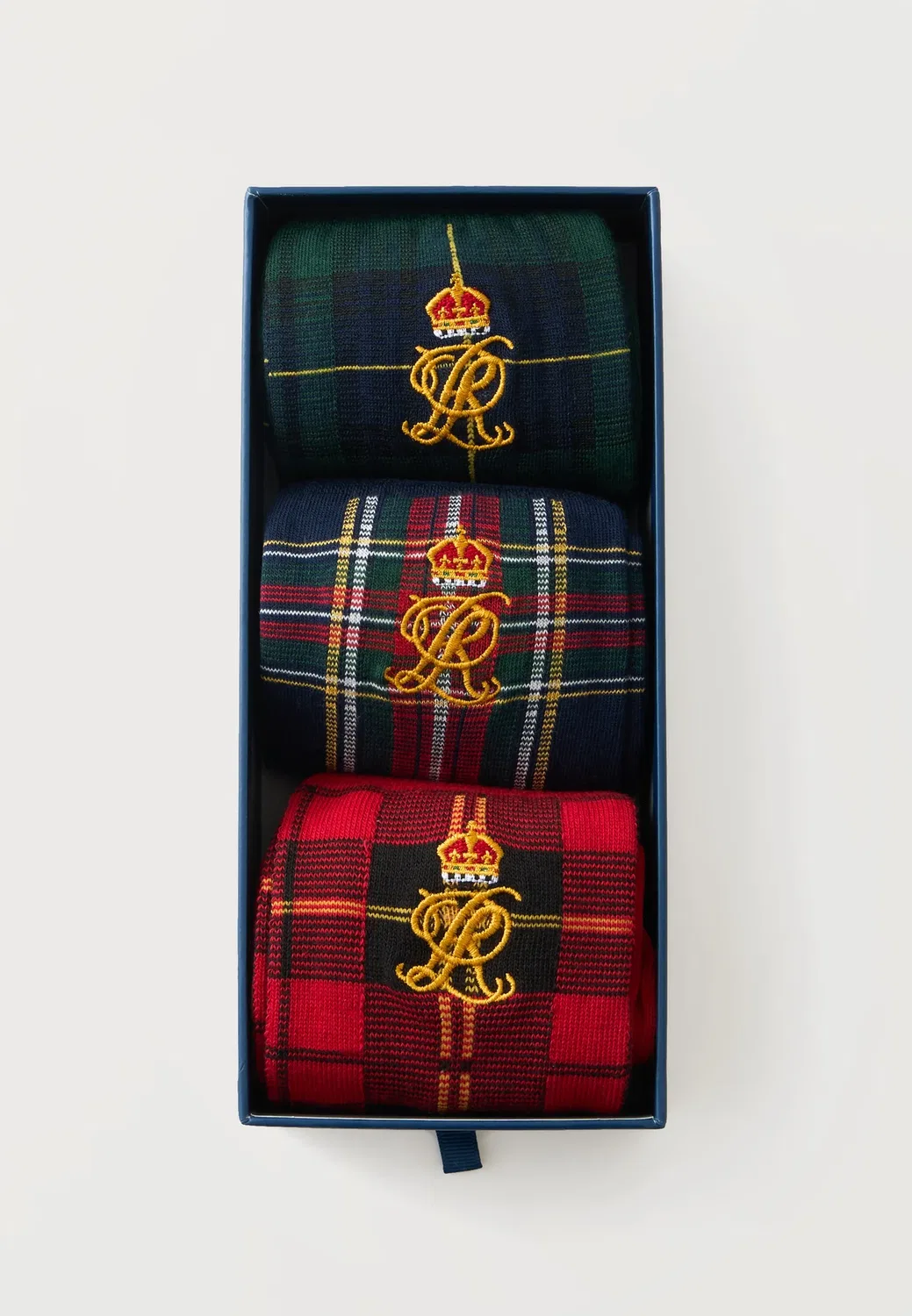 3 пары носков Polo Ralph Lauren, Red/Dark Blue/Multi-Coloured — фото 2