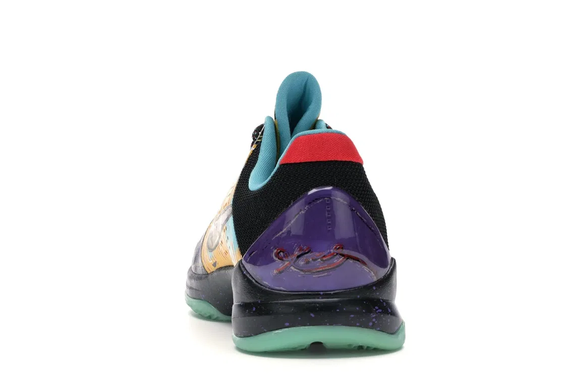 Детские кроссовки для мальчиков с принтом Nike Kobe 5 Prelude (Finals MVP) Nike, University Gold/Metallic Gold-Black — фото 4