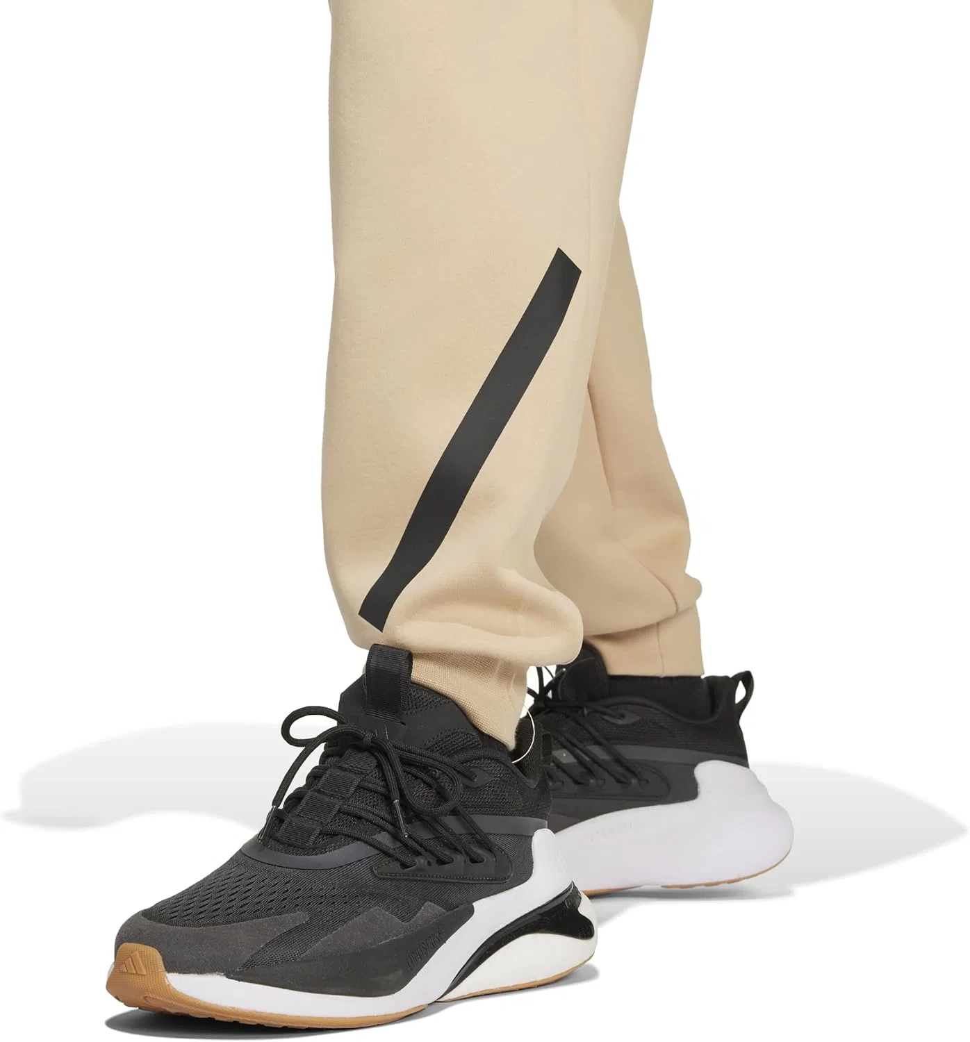 Брюки Adidas Z.N.E. мужские для тренировок и повседневной носки на шнурке - beige, бежевый — фото 3