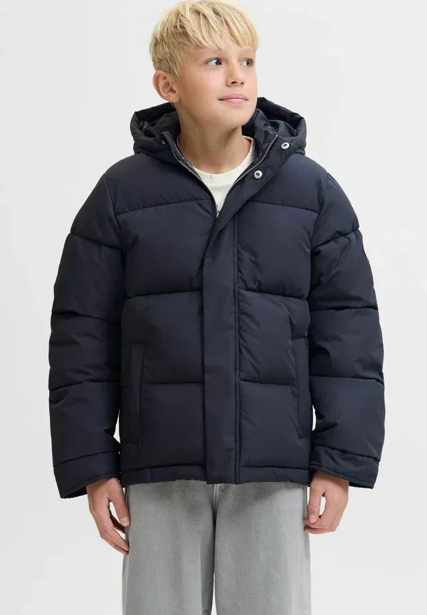 Пуховая куртка для детей младшего возраста - зимняя куртка Jack & Jones Junior, темно-синий — фото 2