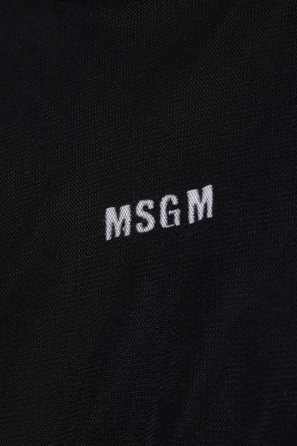 Свитшот с логотипом MSGM, тюль и хлопок — фото 3