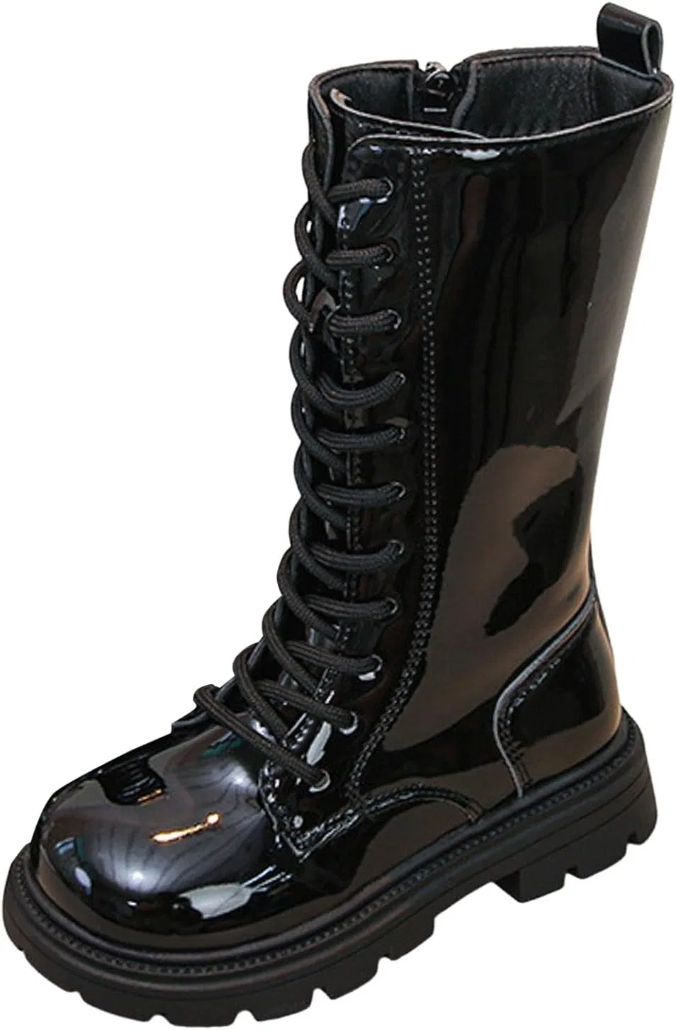 Детские ботинки для девочек с принтом, модель Girls Combat Boots, Black