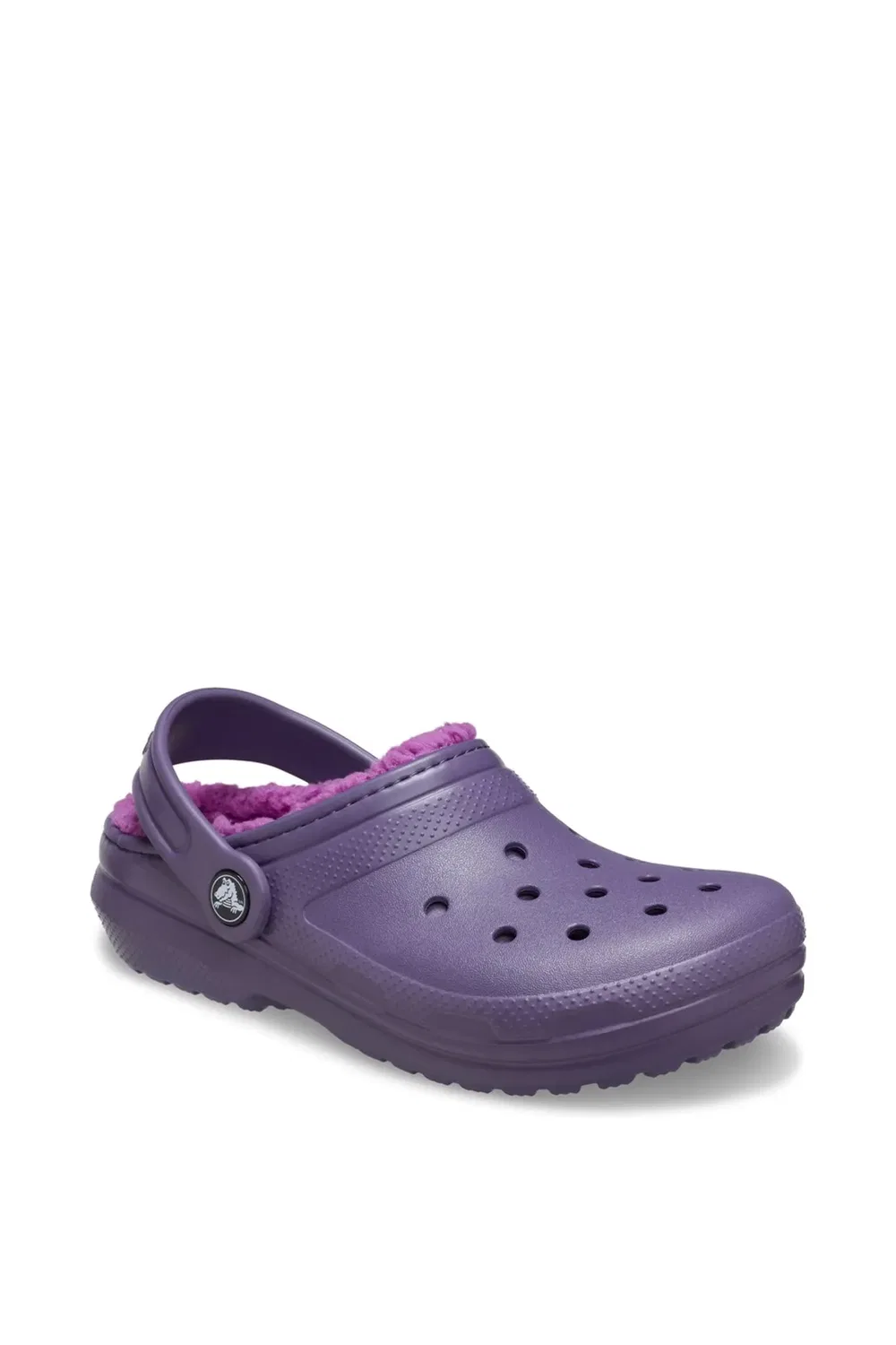 Детское классическое сабо на подкладке Crocs, Purple