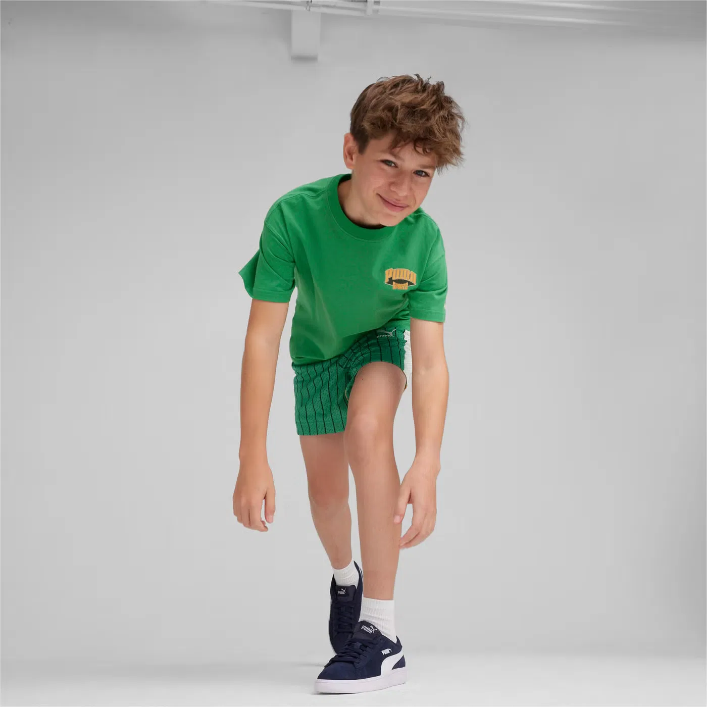 Футболка с принтом для фанатов Puma, зеленый — фото 3