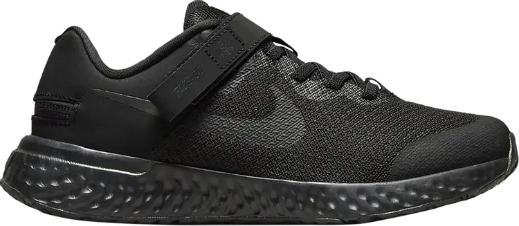 

Кроссовки Nike Revolution 6 FlyEase 4E GS 'Black Dark Smoke Grey', черный