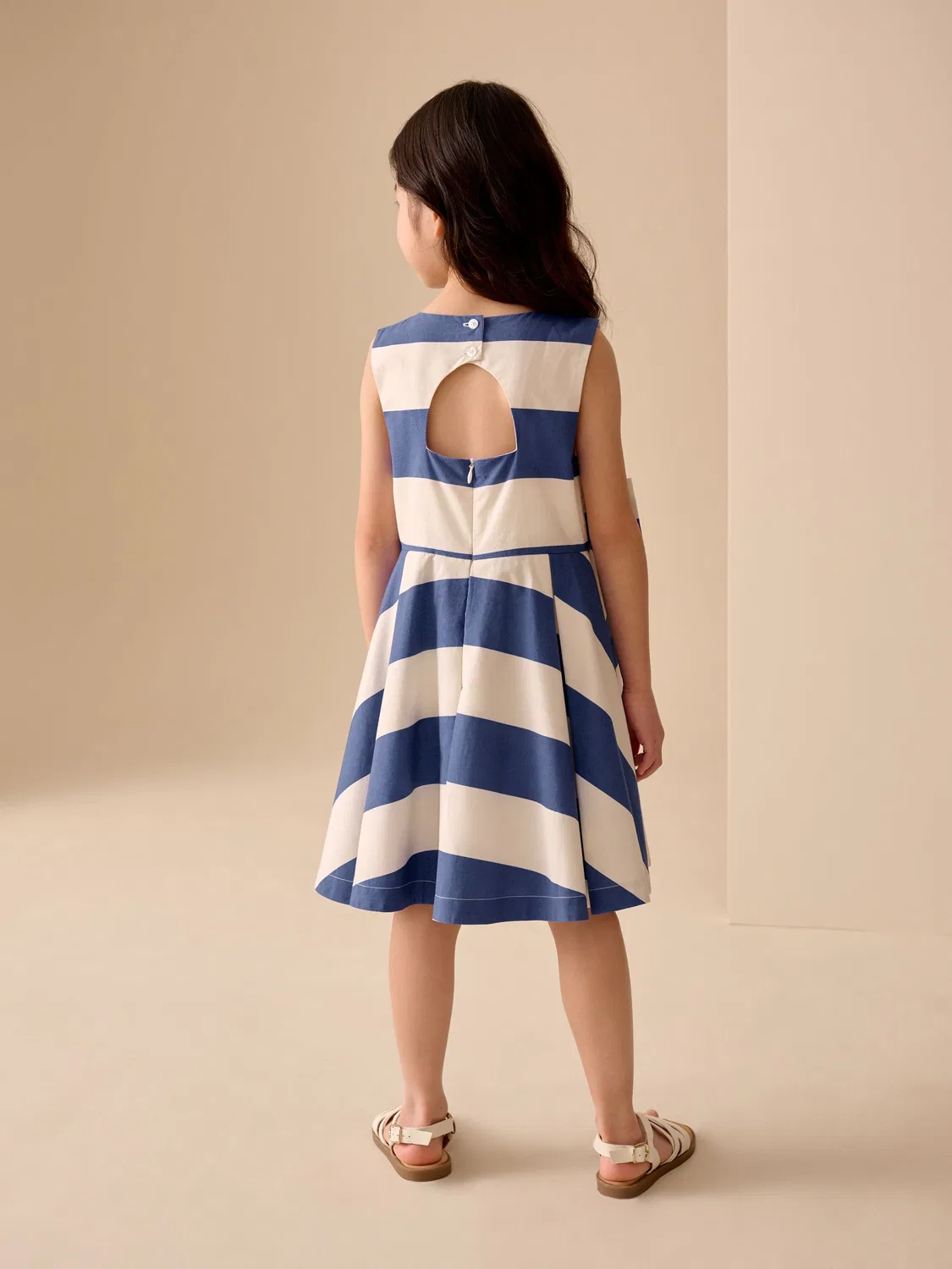 Платье для особых случаев Blue Stripe Bow Next, синий — фото 3