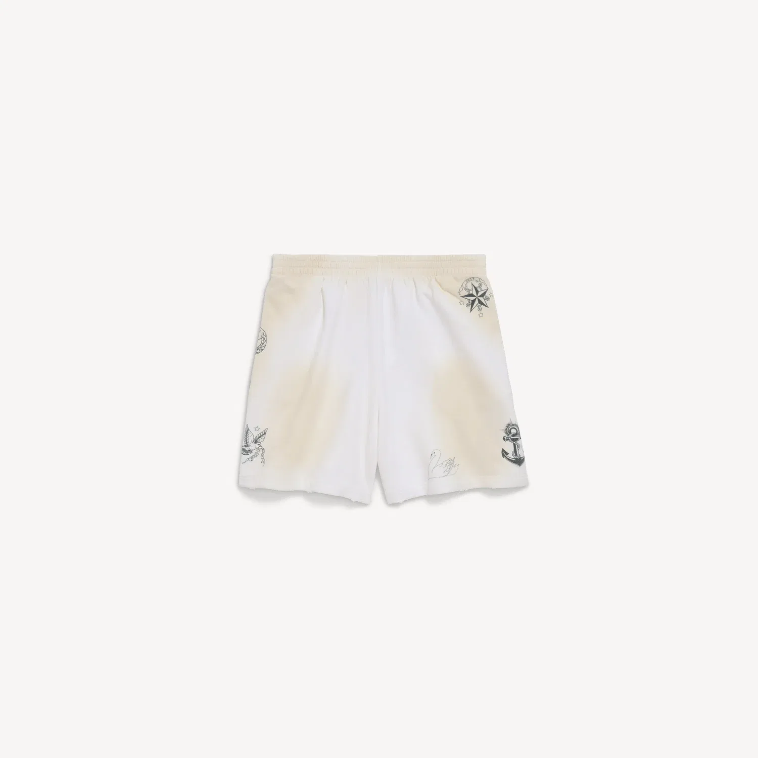 Мужские классические шорты свободного кроя Relaxed Fit от Ink в белом цвете BALENCIAGA, белый