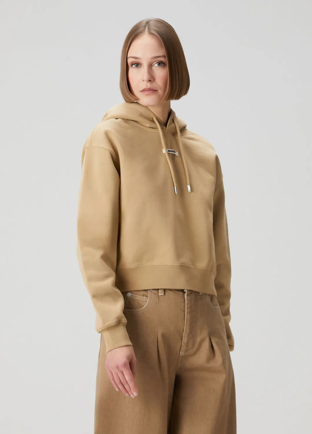 Свитшот женский Jacquemus The Gros Grain, темно-бежевый — фото 3