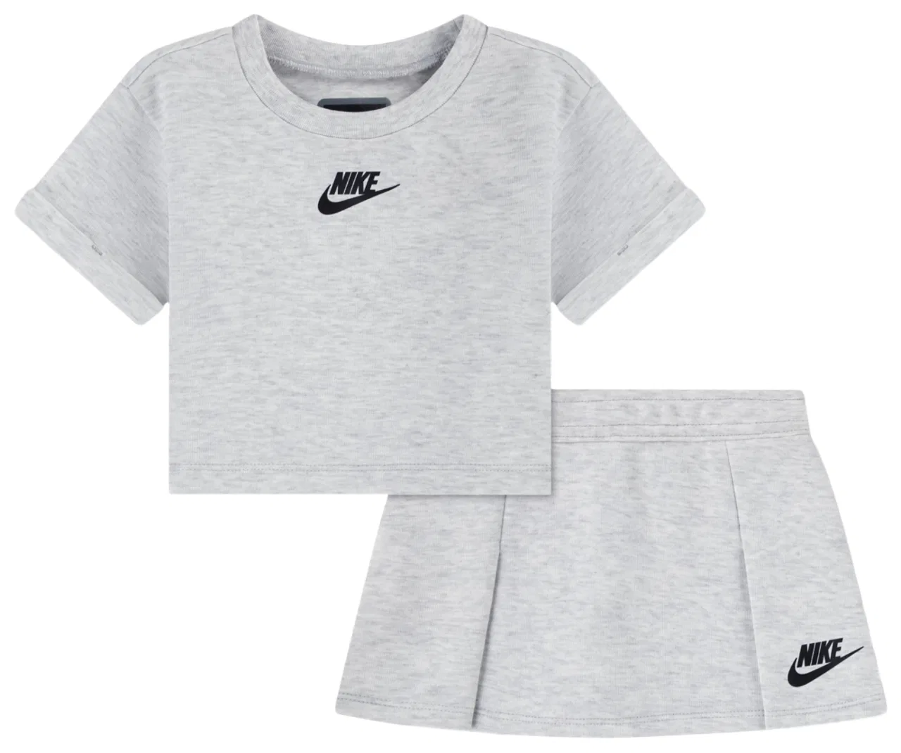 Детский комплект для девочек Tech Fleece Skirt Nike, серый/черный