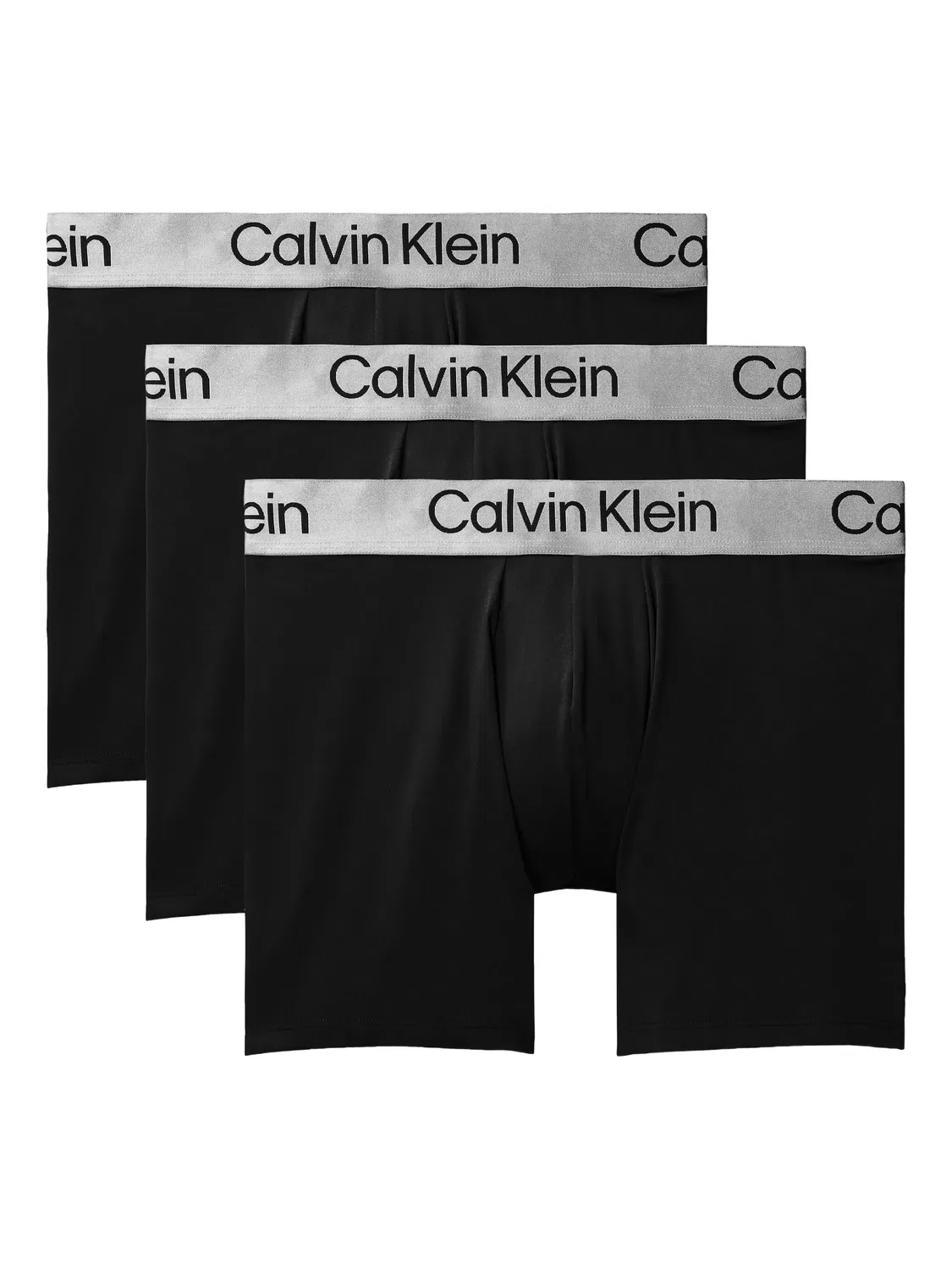 Боксеры с логотипом на поясе (упаковка из трех) Calvin Klein, черный