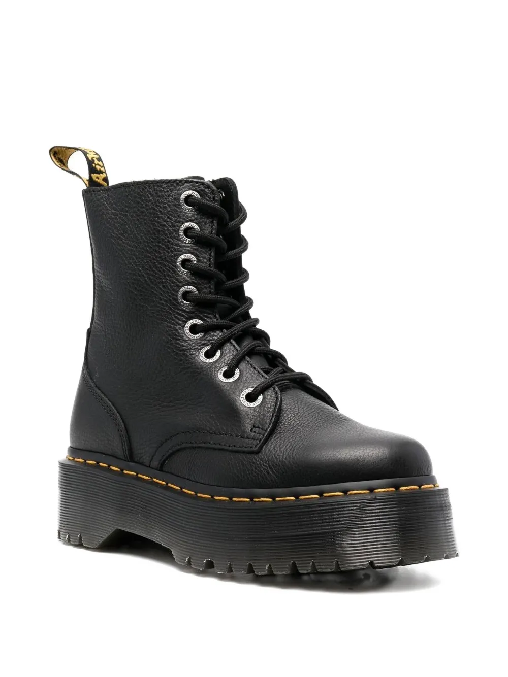 Кожаные ботинки Jadon III Pisa на платформе, каблук 50 мм Dr. Martens, черный — фото 2