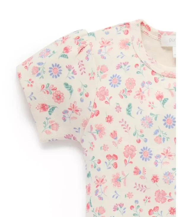 Детский комплект для новорожденных без рукавов Embroidered Overall Set Purebaby, Aloe — фото 3