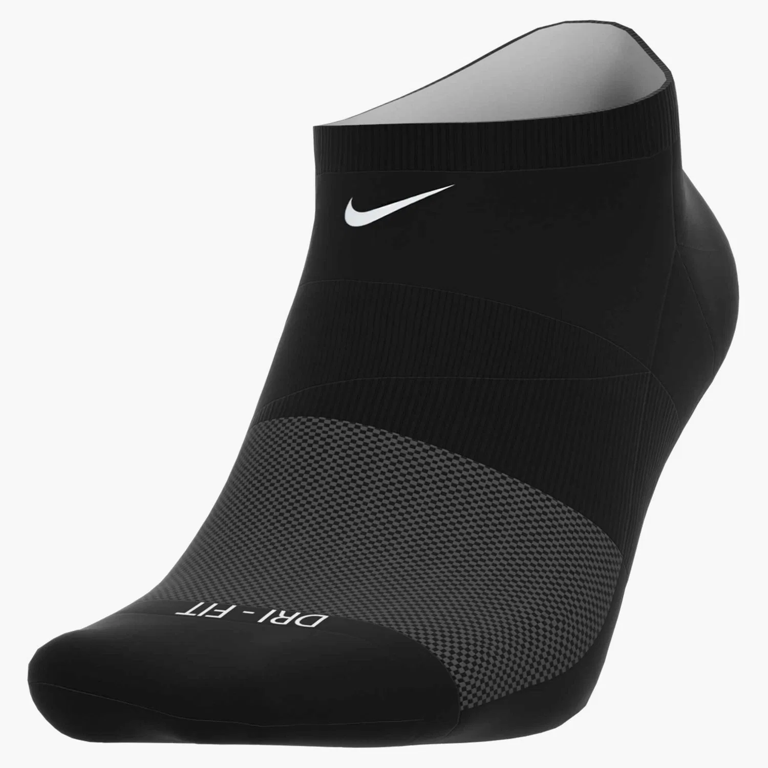 Мужские спортивные носки с амортизацией Nike, Black/White — фото 4