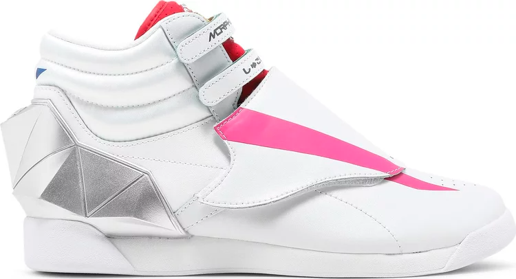 Кроссовки power rangers x wmns freestyle high 'pterodactyl zord' Reebok, белый - фото