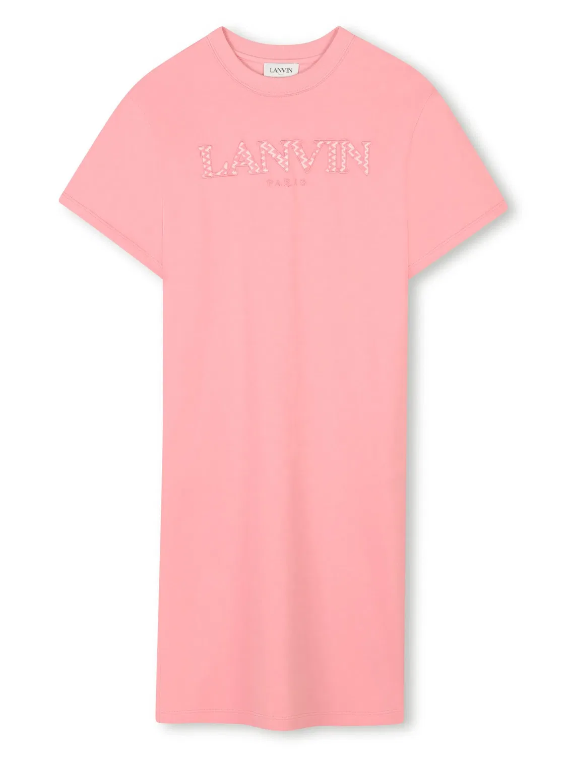 Lanvin Платье с логотипом цвета "Жевательная резинка"