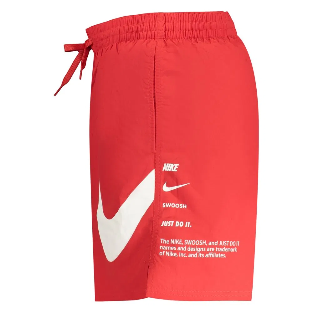 Мужские плавки-боксеры с эластичным поясом Rosso Poliestere Uomo Nike, Red — фото 3