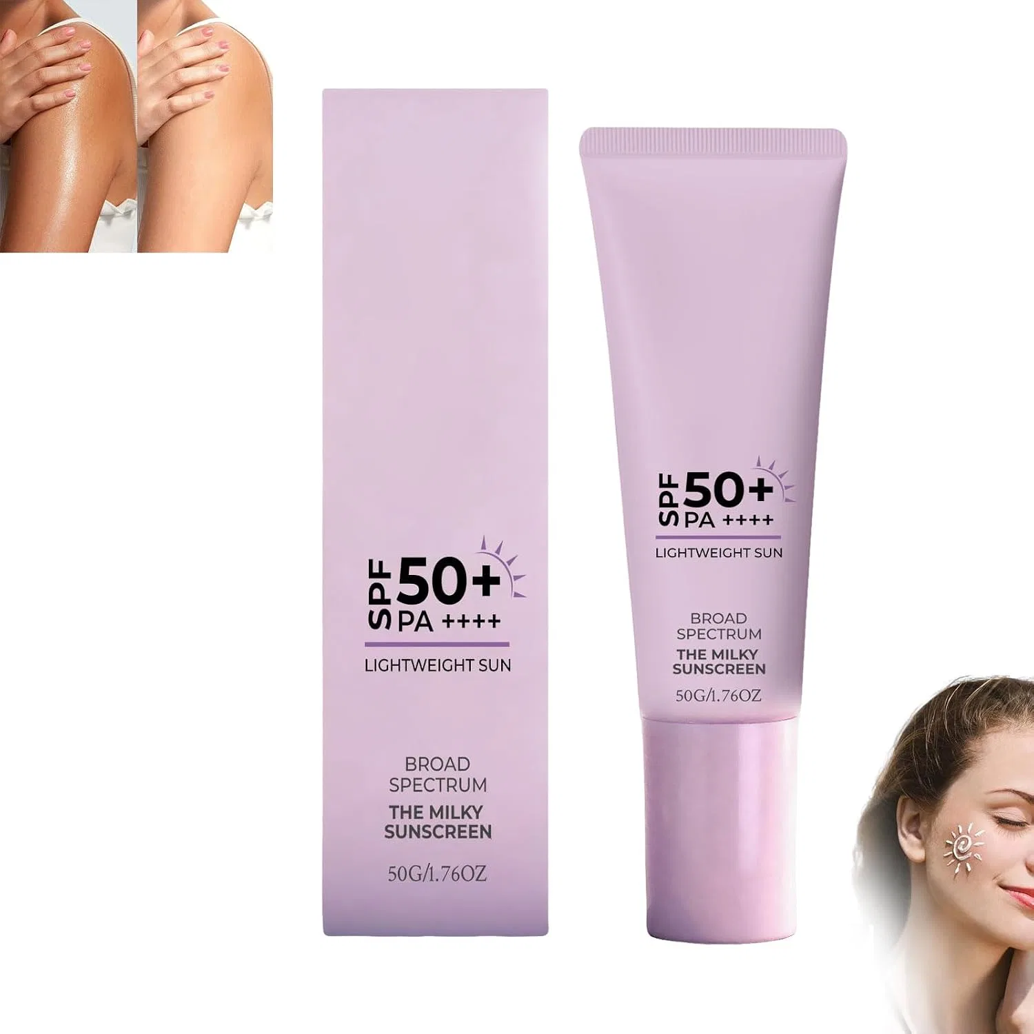 Солнцезащитный гель LSF50+, увлажняющий, 50мл, Rose Gold Generisch — фото 2