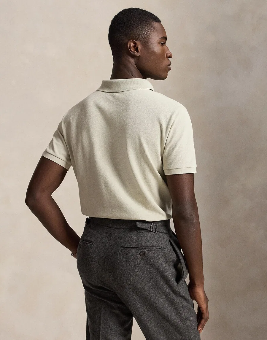 Футболка Polo Ralph Lauren серого цвета — фото 4
