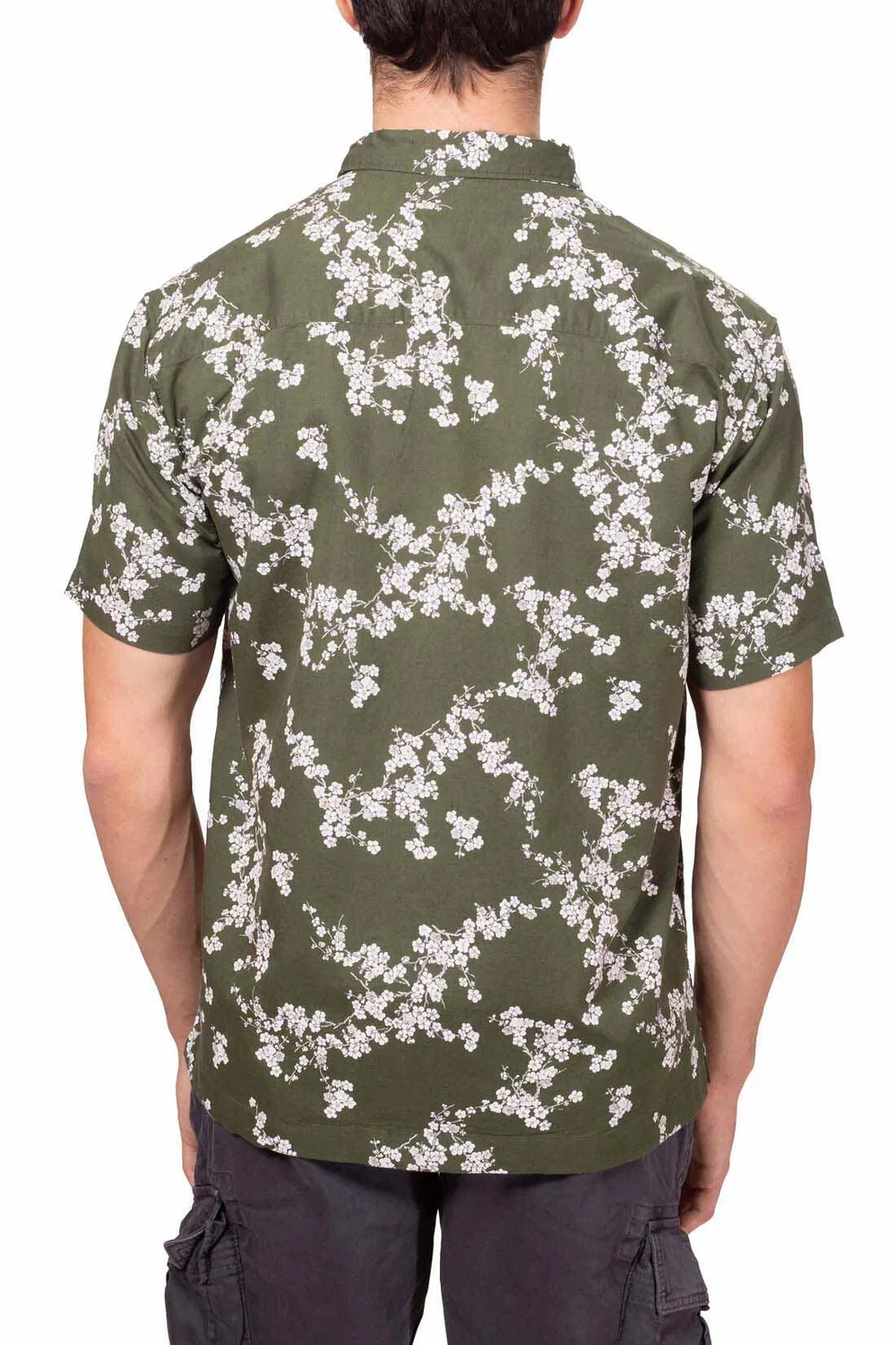 Мужская рубашка с принтом Camicia uomo con stampa ciliegi Superdry, Grun Bunt — фото 3