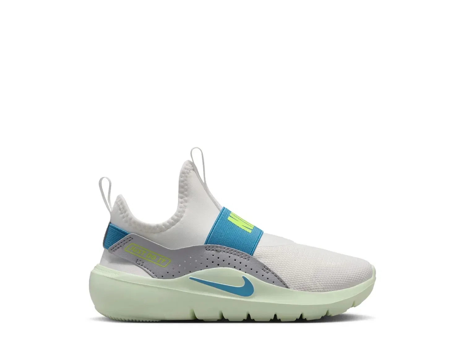 Кроссовки Flex Runner 4 Slip-On, Kids', Nike, белый/синий