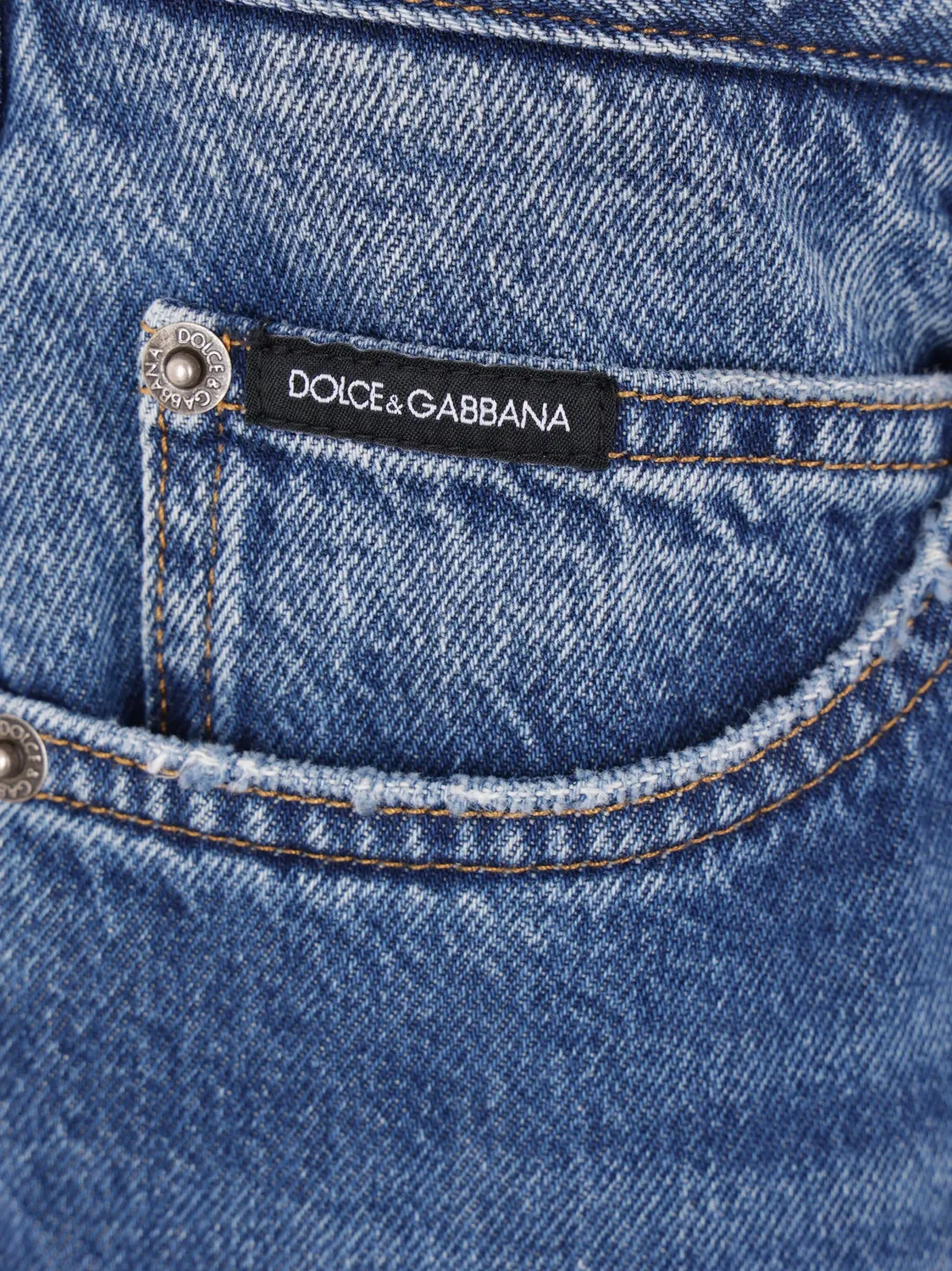 Джинсы с логотипом Dolce & Gabbana, индиго — фото 2