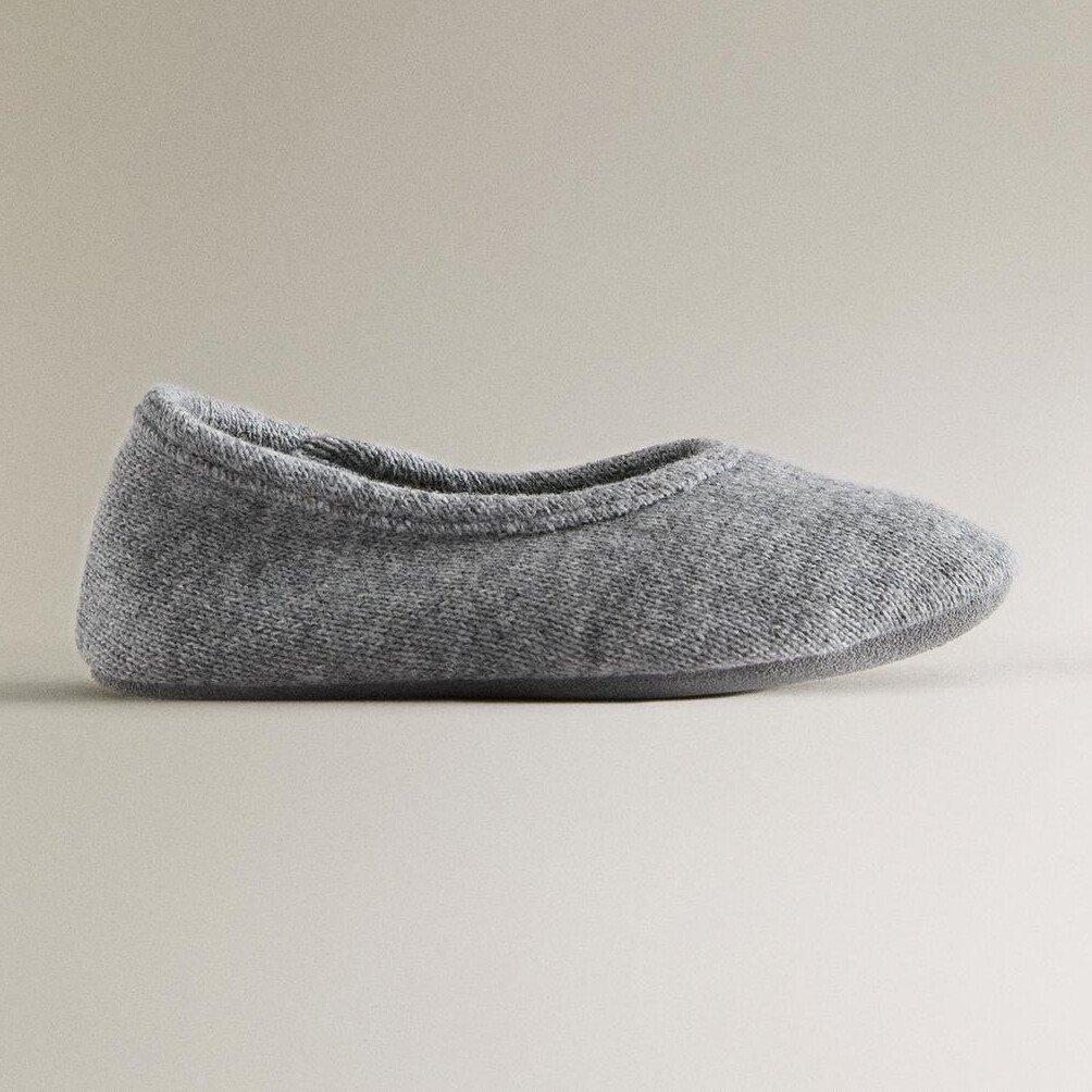 

Детские тапочки Zara Home Wool, серый