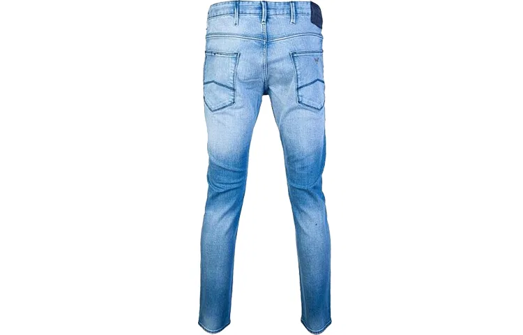 Джинсы Slim Fit Blue EMPORIO ARMANI — фото 3