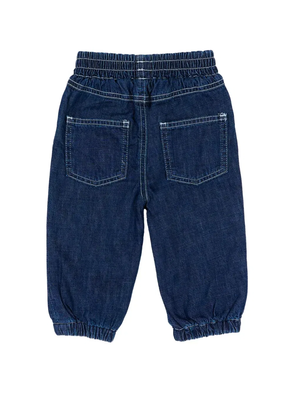 Джинсы с графическим принтом на резинке Stella Mccartney Kids, синий — фото 2