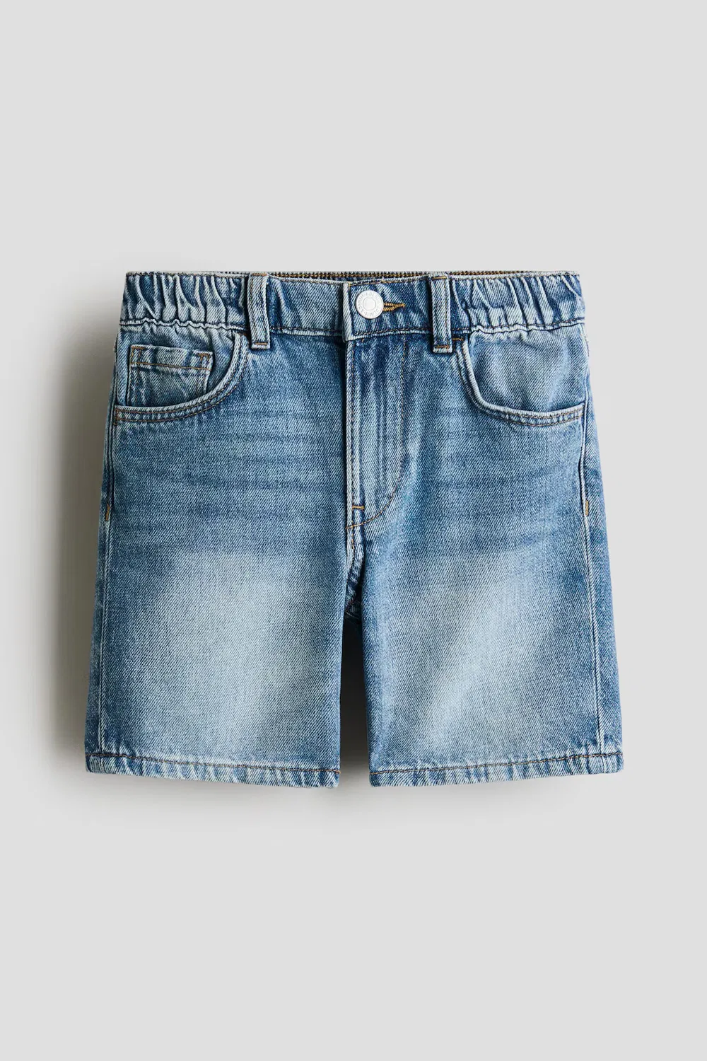 Джинсовые шорты свободного кроя H&M, Helles Denimblau — фото 4